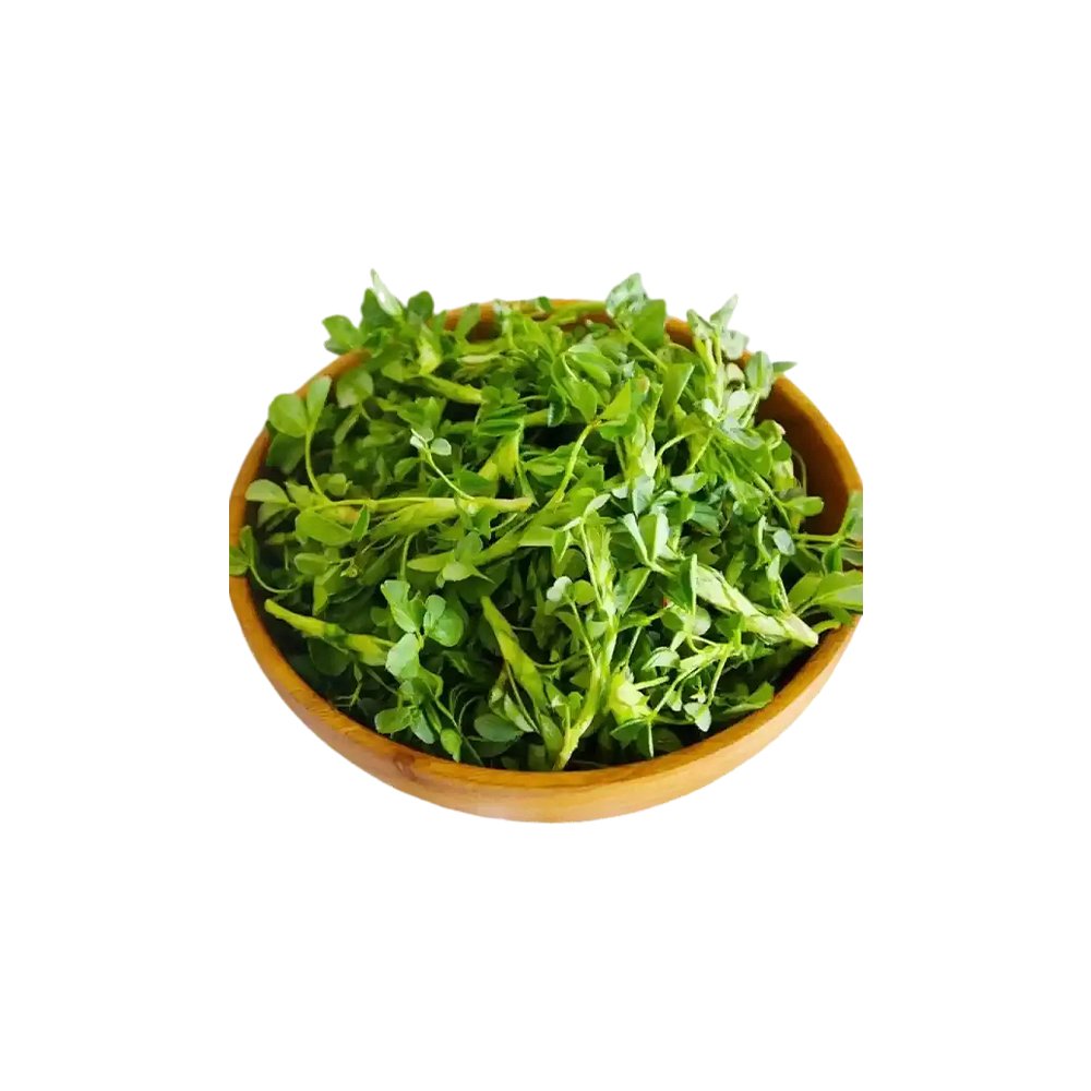 Alfalfa grass fine powder macro photography